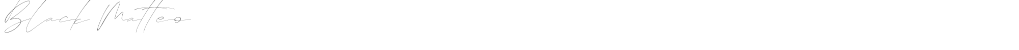 Sample characters Black Matteo Font